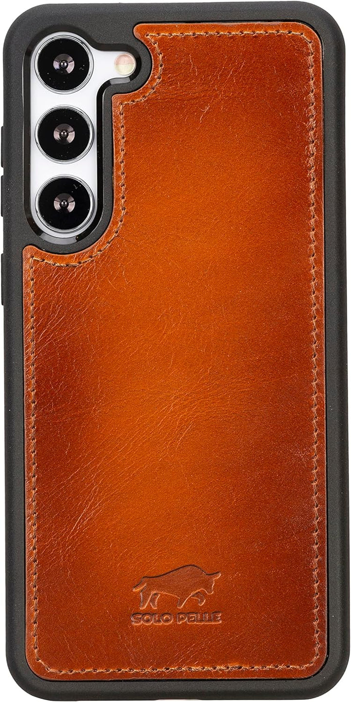 Solo Pelle Lederhülle für das Samsung Galaxy S23+ / S23 Plus Hülle aus echtem Leder, Model: Stanford