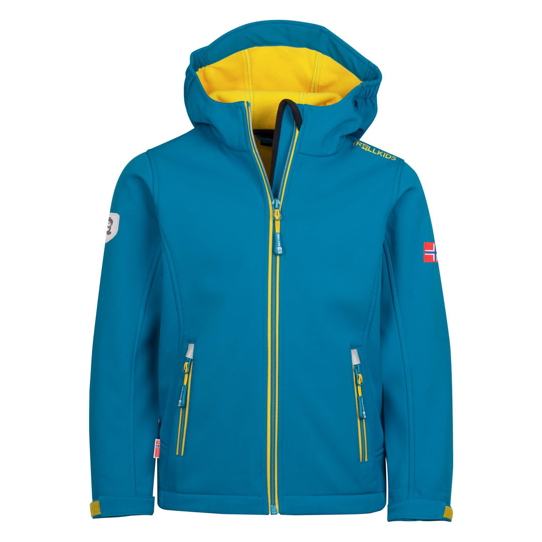 Trollkids Kids Trollfjord Jacket Atlantic Blue 176, Atlantic Blue 176