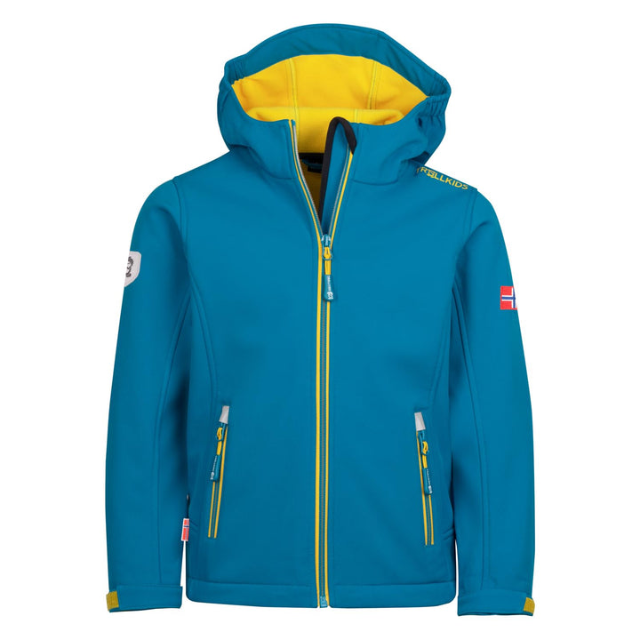 Trollkids Kids Trollfjord Jacket Atlantic Blue 176, Atlantic Blue 176