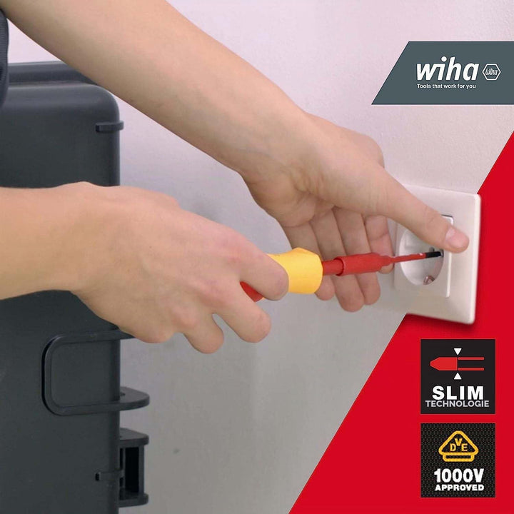 Wiha Bit Set slimBit electric TORX®, TORX PLUS® 12-tlg. I inkl. slimBit-Boxen und Gürtelhalter I fle