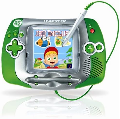 LeapFrog Spielekonsole Leapster Grün + Adibou Spiel