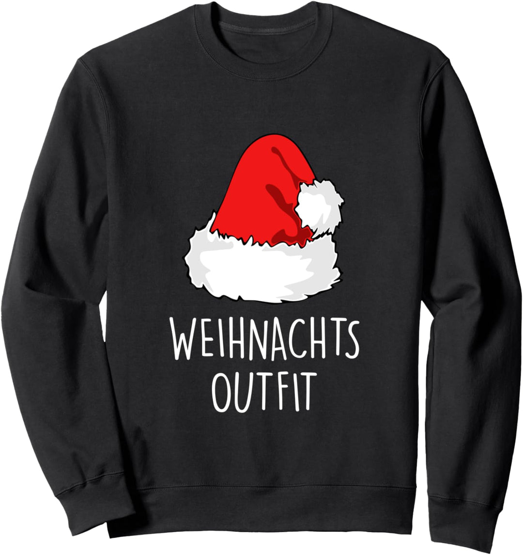 Weihnachtsoutfit Weihnachtsmütze Xmas Deko Outfit Weihnachts Sweatshirt