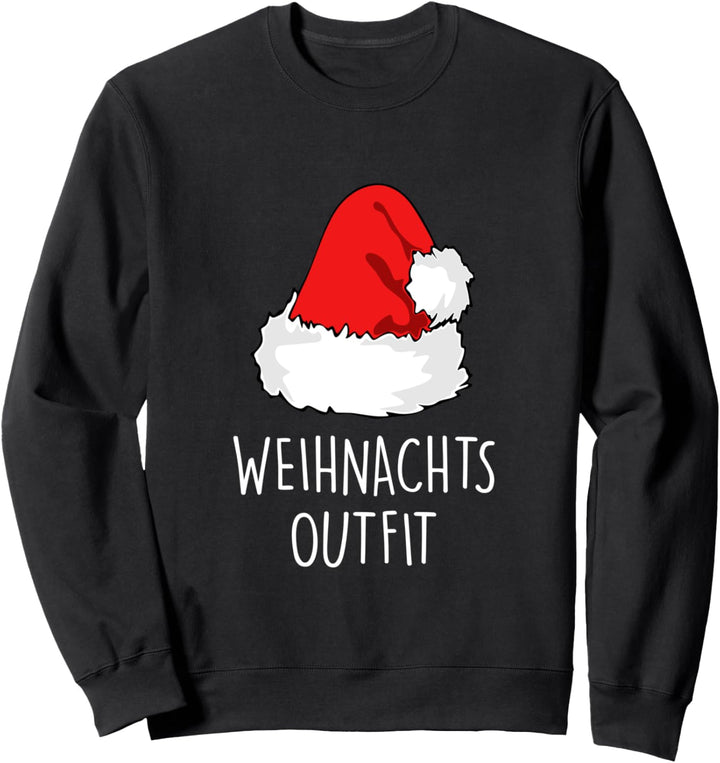 Weihnachtsoutfit Weihnachtsmütze Xmas Deko Outfit Weihnachts Sweatshirt
