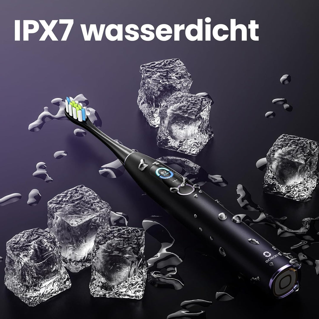 Oclean X Pro Elektrische Zahnbürste, Schallzahnbürste mit Farbdisplay, 3 Putzmodi & 32 Intensitäten,