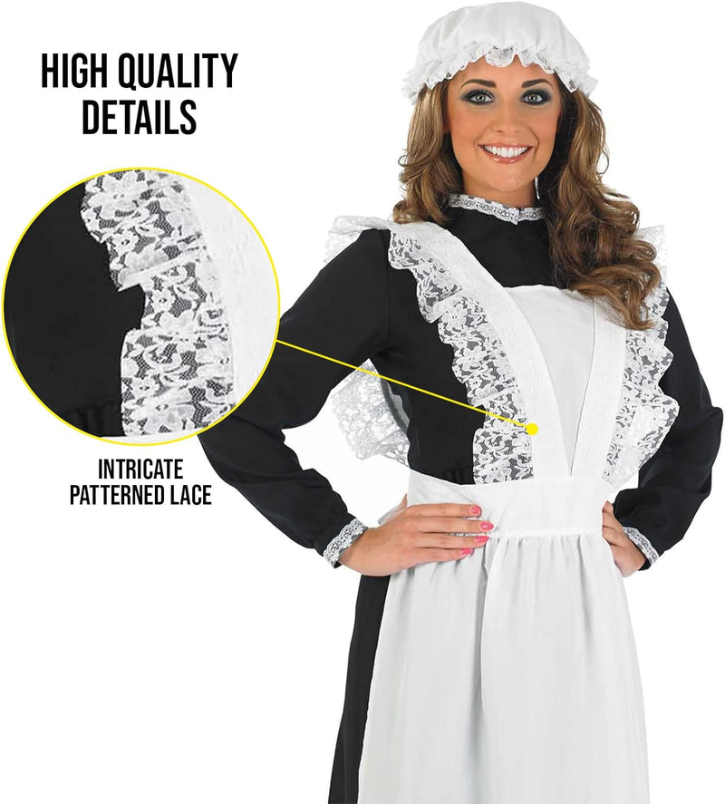 Fun Shack Dienstmädchen Kostüm, Dienstmädchen Kleid, Hausmädchen Kostüm, Dienstmädchen Kostüm Damen,