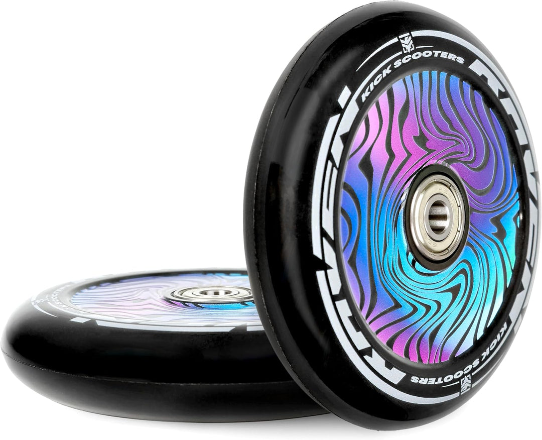 Raven Ersatzräder für Stunt Scooter Roller Evolution Slick Provox Laredo mit Kugellager 2 Stück 100m