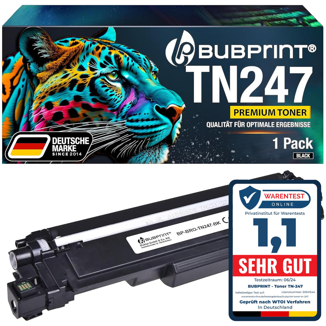 Bubprint Tonerkartusche kompatibel als Ersatz für Brother TN-247BK TN-243BK TN247 MFC-L3750CDW MFC-L