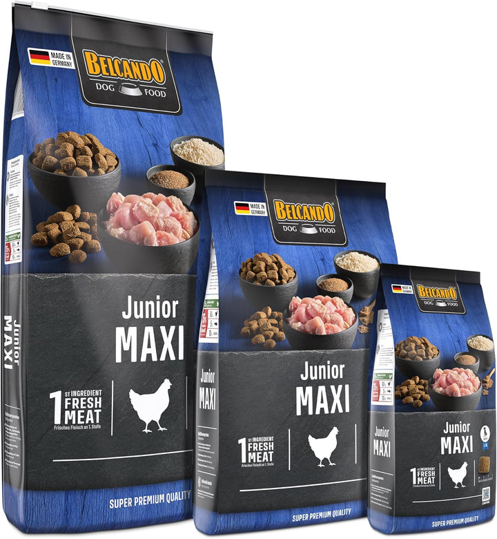 Belcando Junior Maxi [12,5 kg] Hundefutter | Trockenfutter für Junghunde grosser Rassen | Alleinfutt