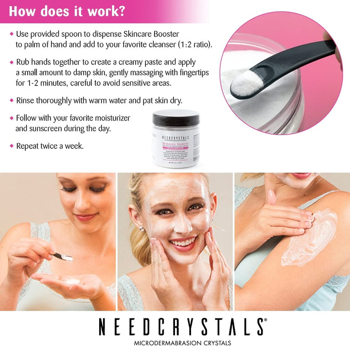 NeedCrystals Mikrodermabrasion Kristalle, Gesicht Peeling. Natürliches gesichtspeeling für stumpfe o