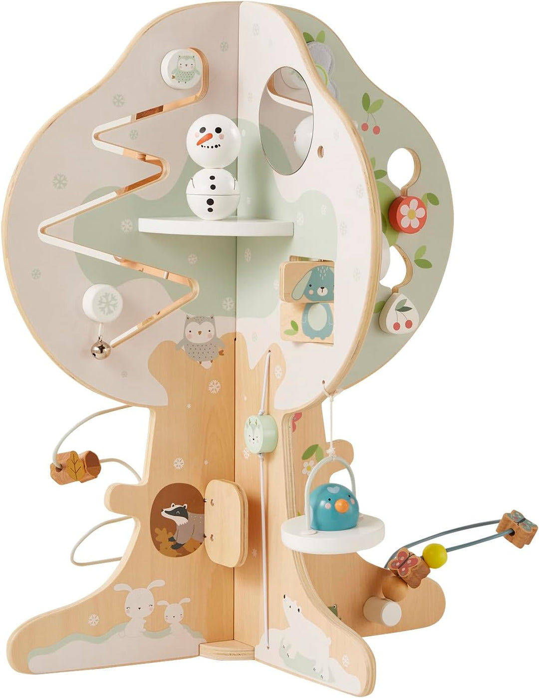 Vertbaudet Activity-Baum,4 Jahreszeiten, Holz FSC® Mehrfarbig, Mehrfarbig