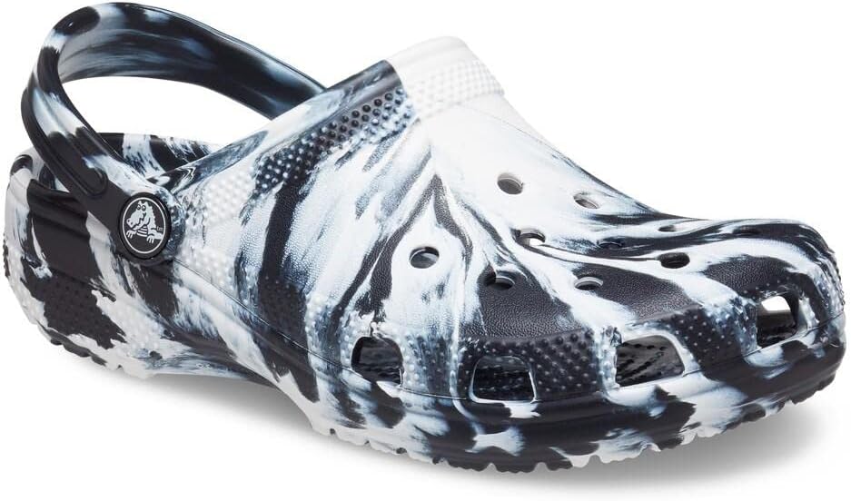 Crocs Unisex Kinder KlassischHolzschuh 32 EU Schwarz Weiss