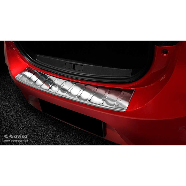 Avisa Edelstahl Heckstossstangenschutz kompatibel mit Opel Corsa F HB 5-türer GS-Line 2019- 'Ribs'