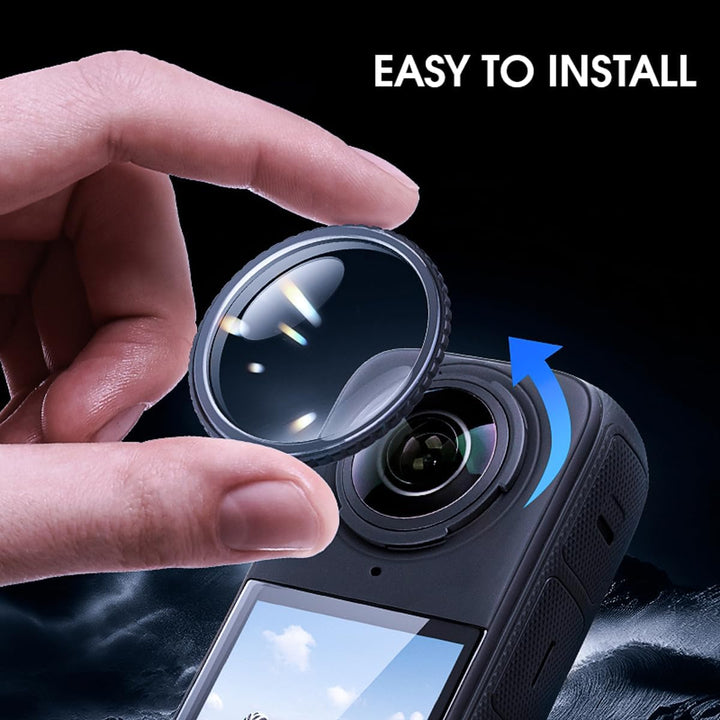 Objektivschutz für Insta360 X5, Anti-reflektierendes gehärtetes Glas, Objektivschutzabdeckung für In