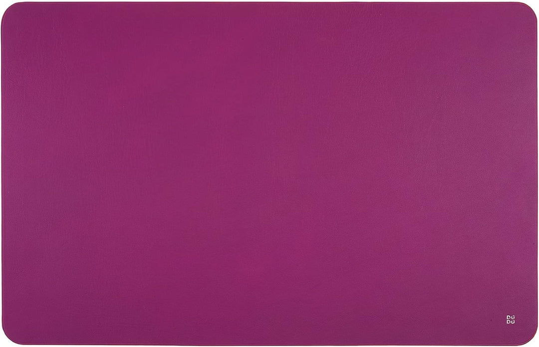 DUDU Büro-Schreibtischunterlage aus zweifarbigem Leder cm 61x40, beidseitig benutzbar, rollbar, weic