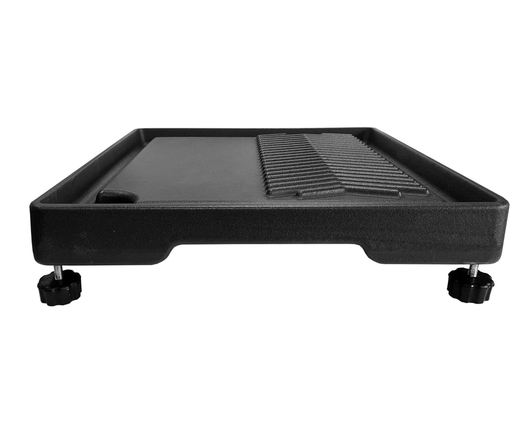 Grillplatte aus Gusseisen für Seitenkocher 35x32 cm Gussplatte Plancha geriffelt/glatt