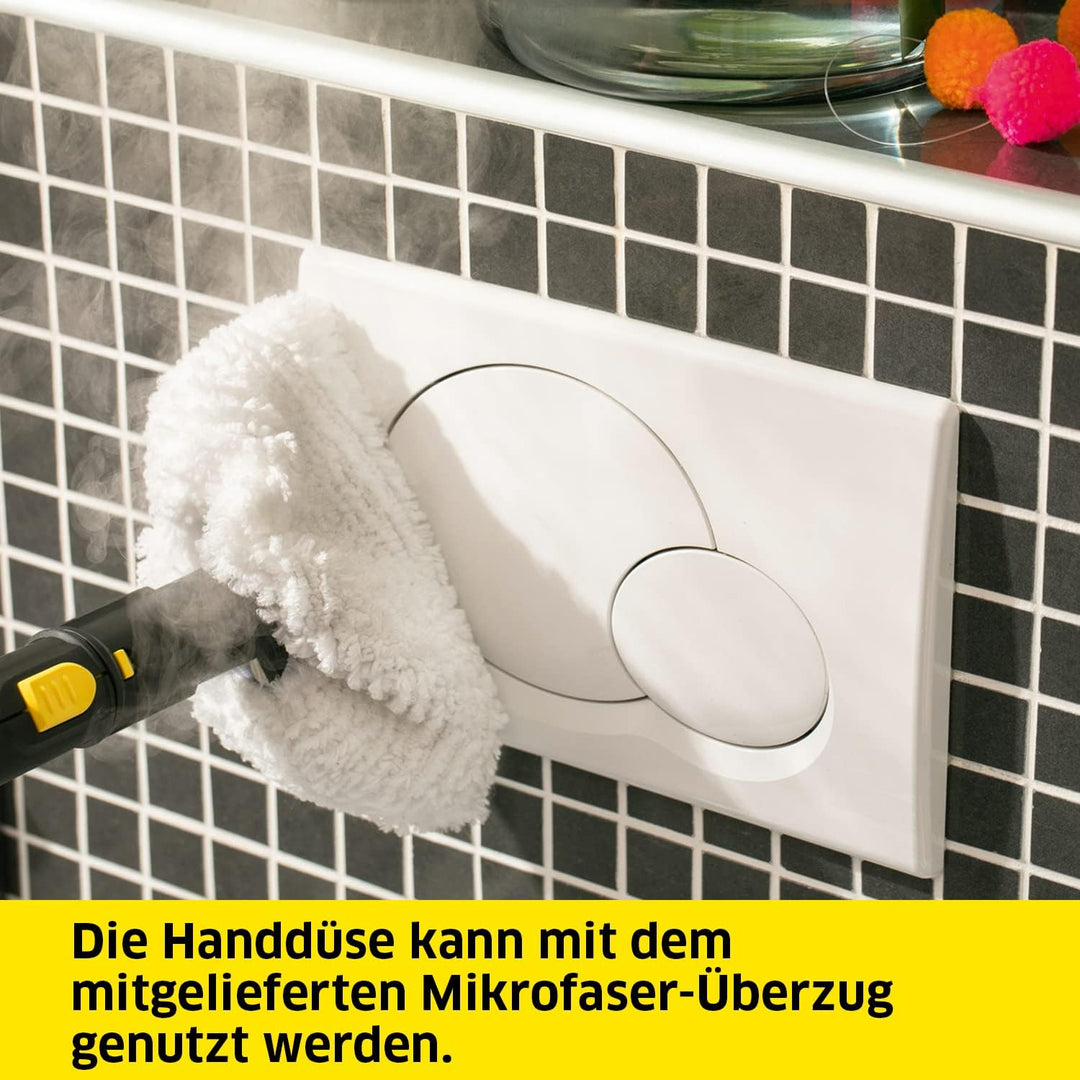 Kärcher Dampfreiniger SC 2 EasyFix, Dampfdruck: 3,2 bar, Aufheizzeit: 6,5 min., Leistung: 1.500 W, F