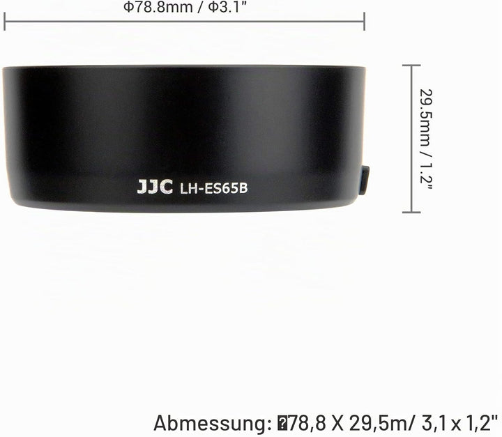 JJC Bajonett Gegenlichtblende, Ersetzt Canon Streulichtblende ES-65B für Canon RF 50mm F1.8 STM Obje