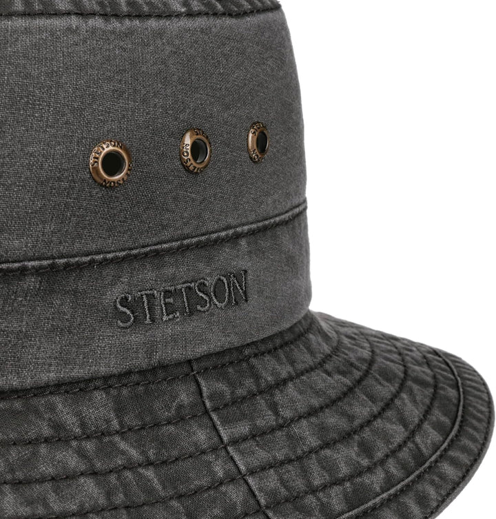 Stetson Reston Freizeithut Damen Herren Schlapphut Bio-Baumwolle Packable Baumwollhut 40-facher UV-S