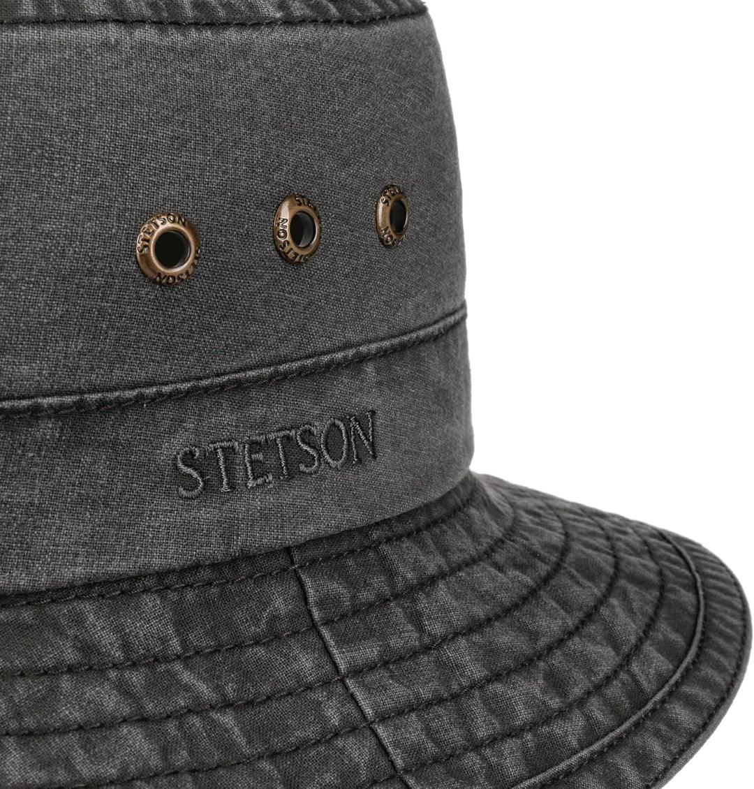 Stetson Reston Freizeithut Damen Herren Schlapphut Bio-Baumwolle Packable Baumwollhut 40-facher UV-S