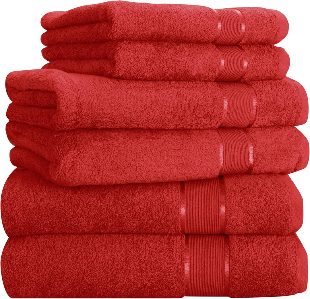 Mixibaby Handtuch 6er Set 2X Duschtuch 2X Handtuch 2X Gästetuch 100% Baumwolle Frottee, Farbe:Grau,