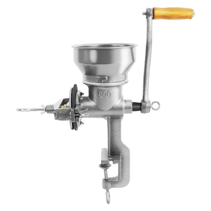 Getreidemühle Manuell | Premium Handmühle aus Stahl | Rostfrei & kratzfest | 1,1 kg Fassungsvermögen