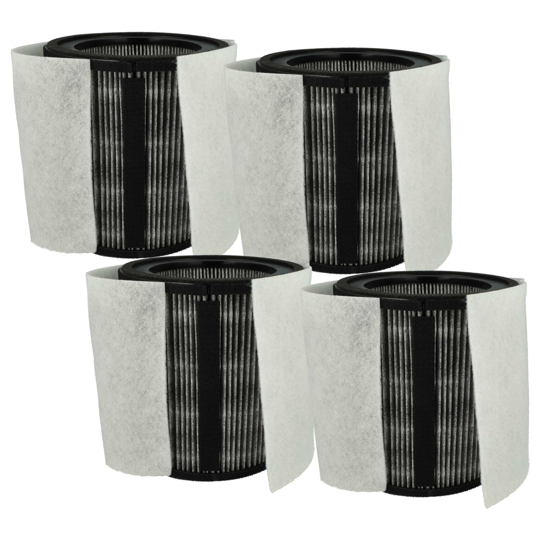 vhbw 4X HEPA Filter H12 kompatibel mit Leitz TruSens Z-3000, Z-3500 Luftreiniger - Ersatz-Filter
