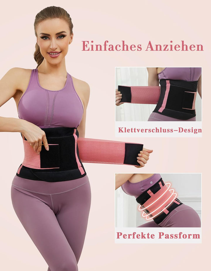 SIHOHAN Bauchweggürtel, Fitness Gürtel Verstellbarer, Taille Trimmer Gürtel Fitnessgürtel, Abnehmen