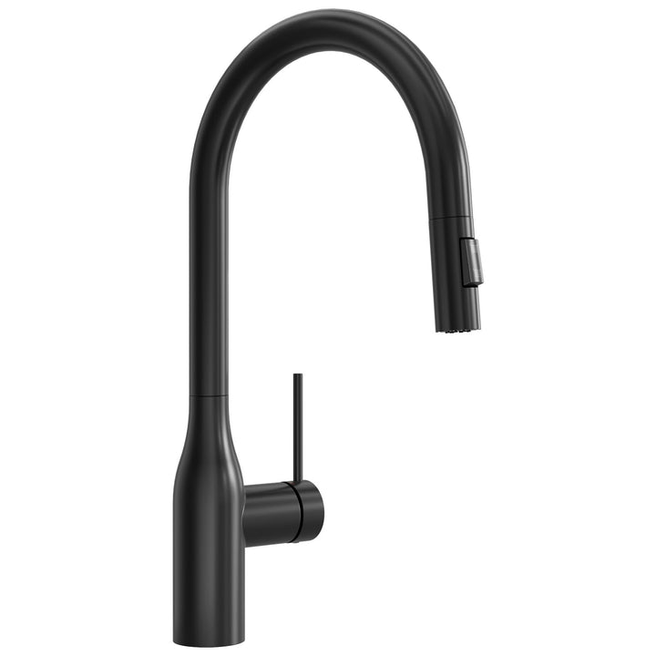 CECIPA Wasserhahn Küche Ausziehbar, Hochdruck Küchenarmatur Schwarz, 360° Schwenk Armatur Küche mit