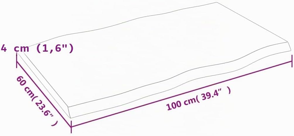 vidaXL Tischplatte, Holzplatte für Tisch Esstisch Couchtisch, Massivholzplatte Handgefertigt mit Bau