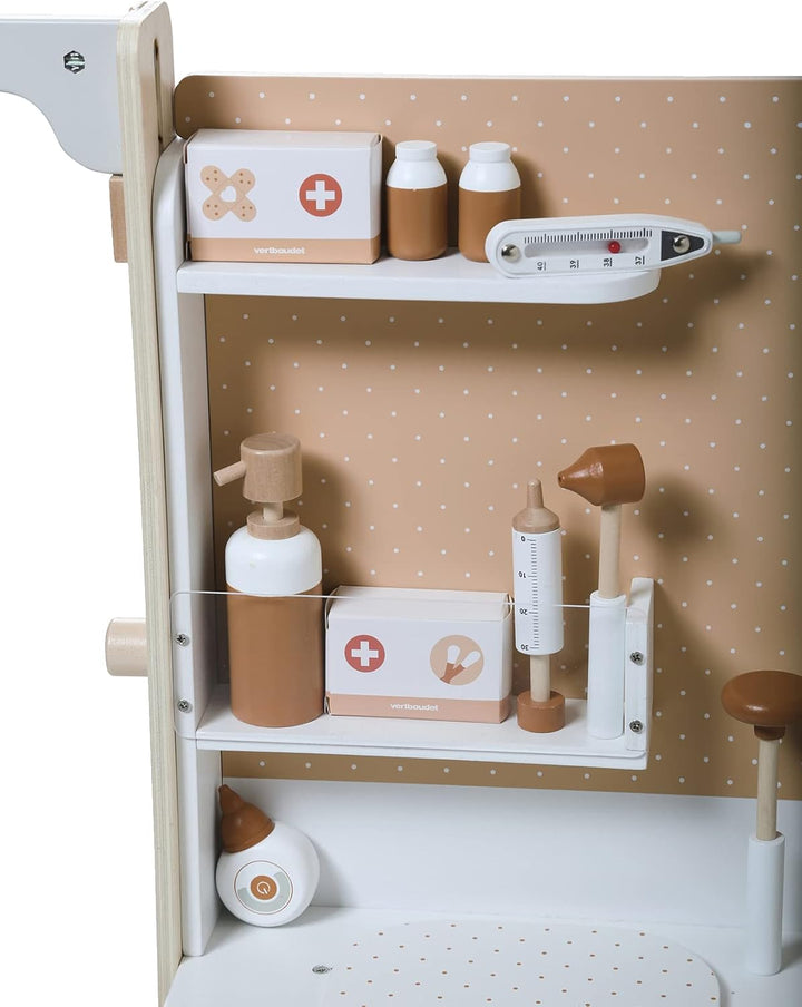 Vertbaudet Kinder Spieltisch,Kinderarztpraxis, Holz FSC® weiss Weiss Einheitsgrösse, Weiss Einheitsg