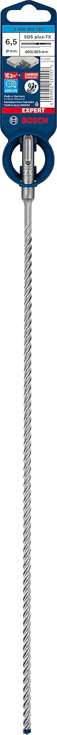 Bosch Professional 1x Expert SDS plus-7X Hammerbohrer (für Stahlbeton, Ø 6,50x465 mm, Zubehör Bohrha