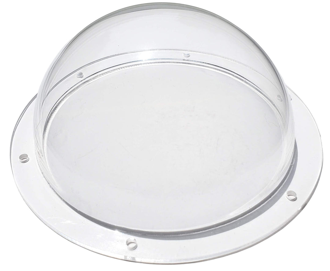 Supreme Tech Acryl-Dome/Kunststoff Hemisphere - Clear - 127mm Durchmesser, 12.7mm Flansch mit vorgeb