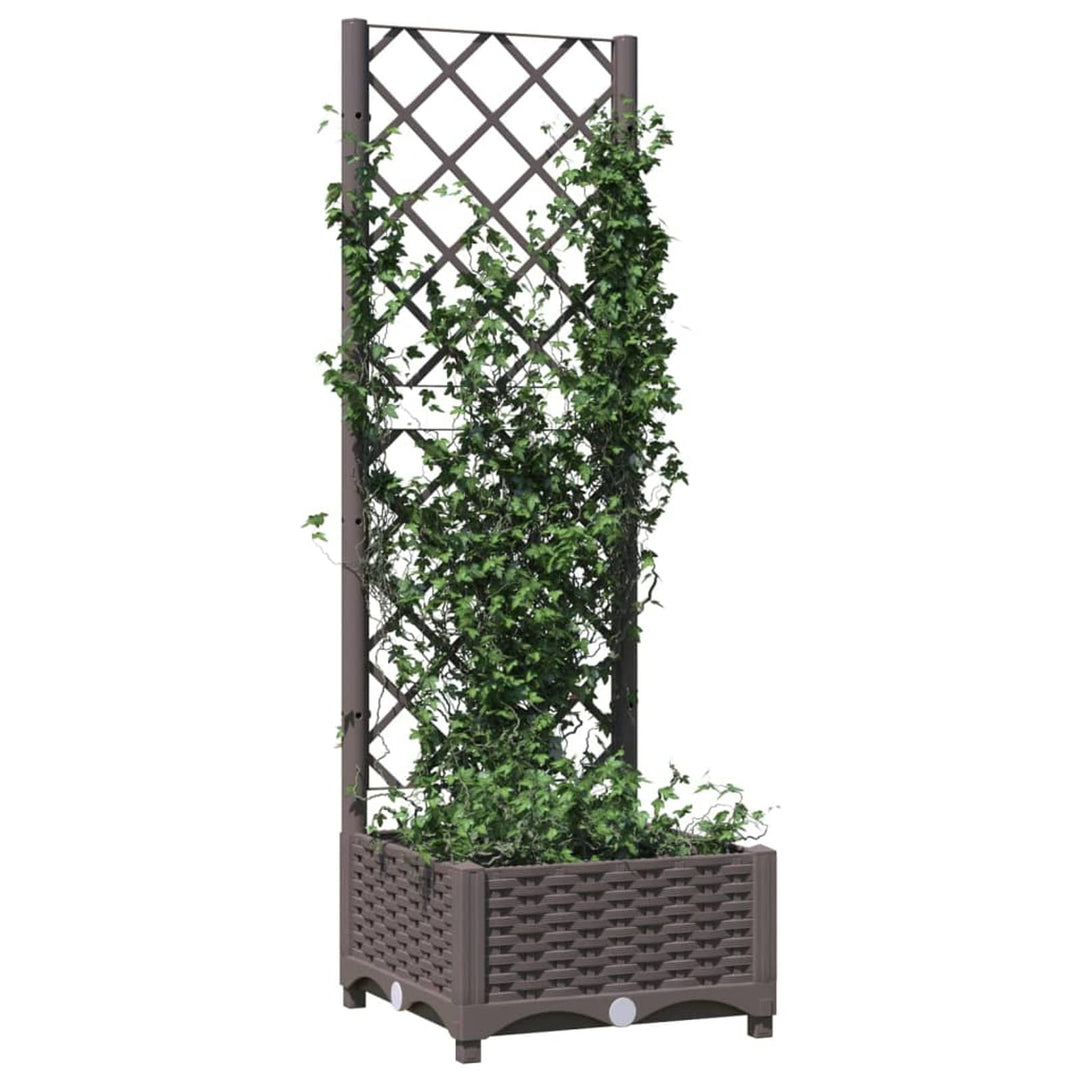 Tidyard Hochbeet mit Rankgitter Pflanzkübel Pflanzkasten Blumenkübel Gartenspalier Spalier Rankhilfe