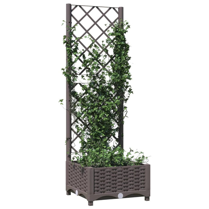 Tidyard Hochbeet mit Rankgitter Pflanzkübel Pflanzkasten Blumenkübel Gartenspalier Spalier Rankhilfe