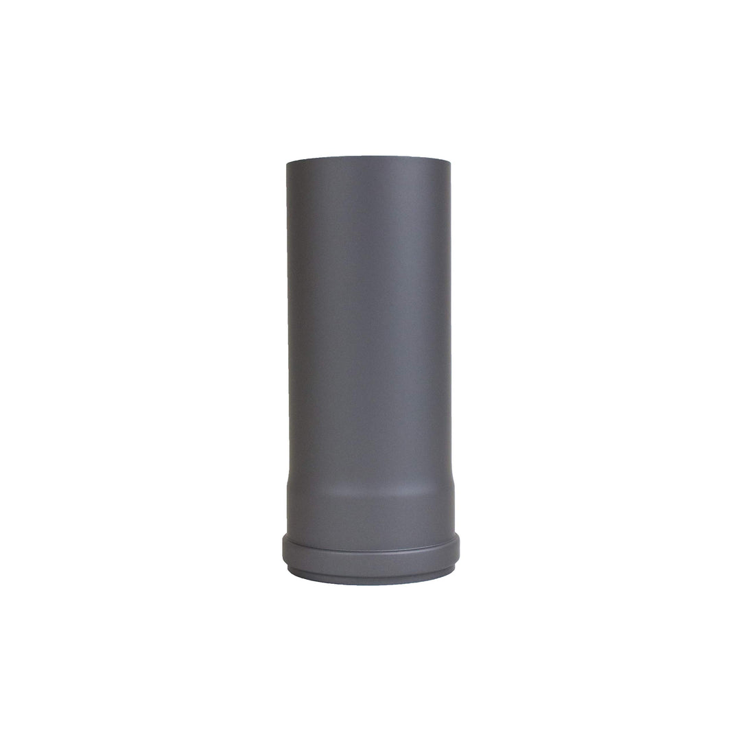 LANZZAS Pelletrohr 250 mm Verlängerung - im Durchmesser 80 mm - Farbe: gussgrau - inklusive Silikon-