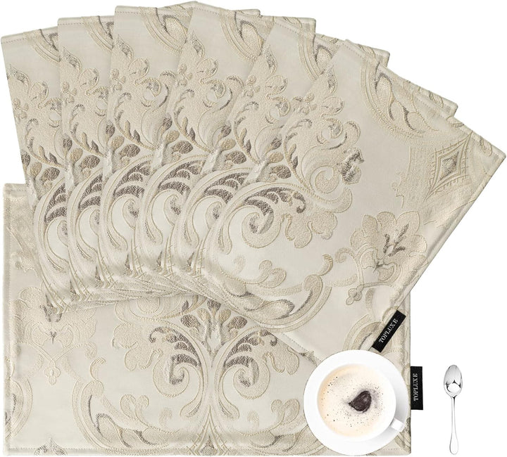 TOPLUXE Placemats 30x45cm, Table Mats for Dining Room/Restaurant/Banquet/Festival Decoration (Set of