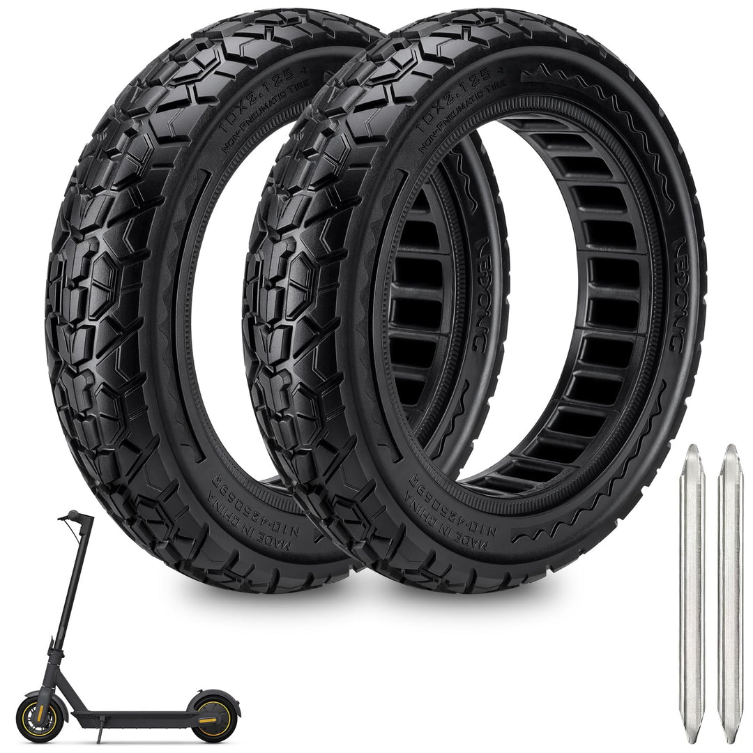 Xastro 2PCS 10X2.125 Reifen für Elektroroller 10x2.125 schlauchloser Reifen für Scooter 50/75-6.1 Sc