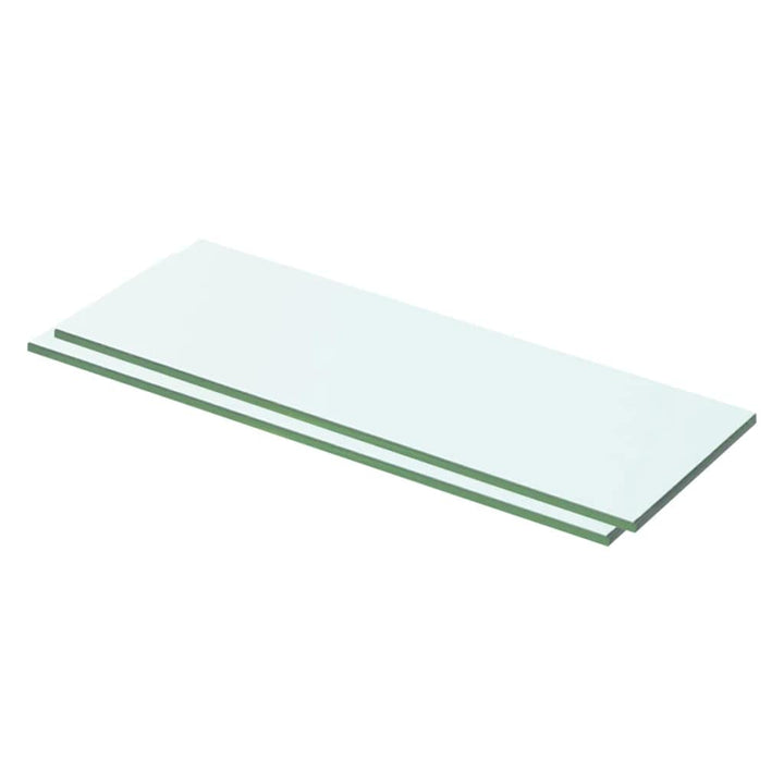 FIRBNUS 2 STK. Hängeregal 50x12x0,8 cm Glasregalboden Bad Regal Schwebende Regale Schwebend Regal Gl