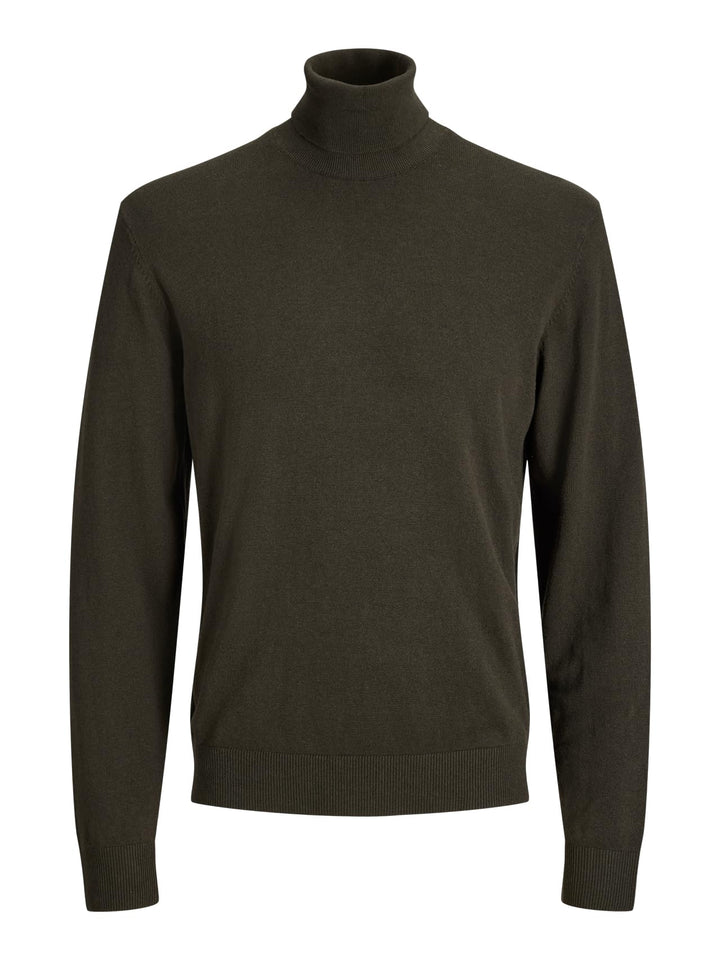 JACK & JONES Herren Strickpullover Rollkragenpullover JJ Eemil Knit Roll Neck M Grün (Rosin), M Grün