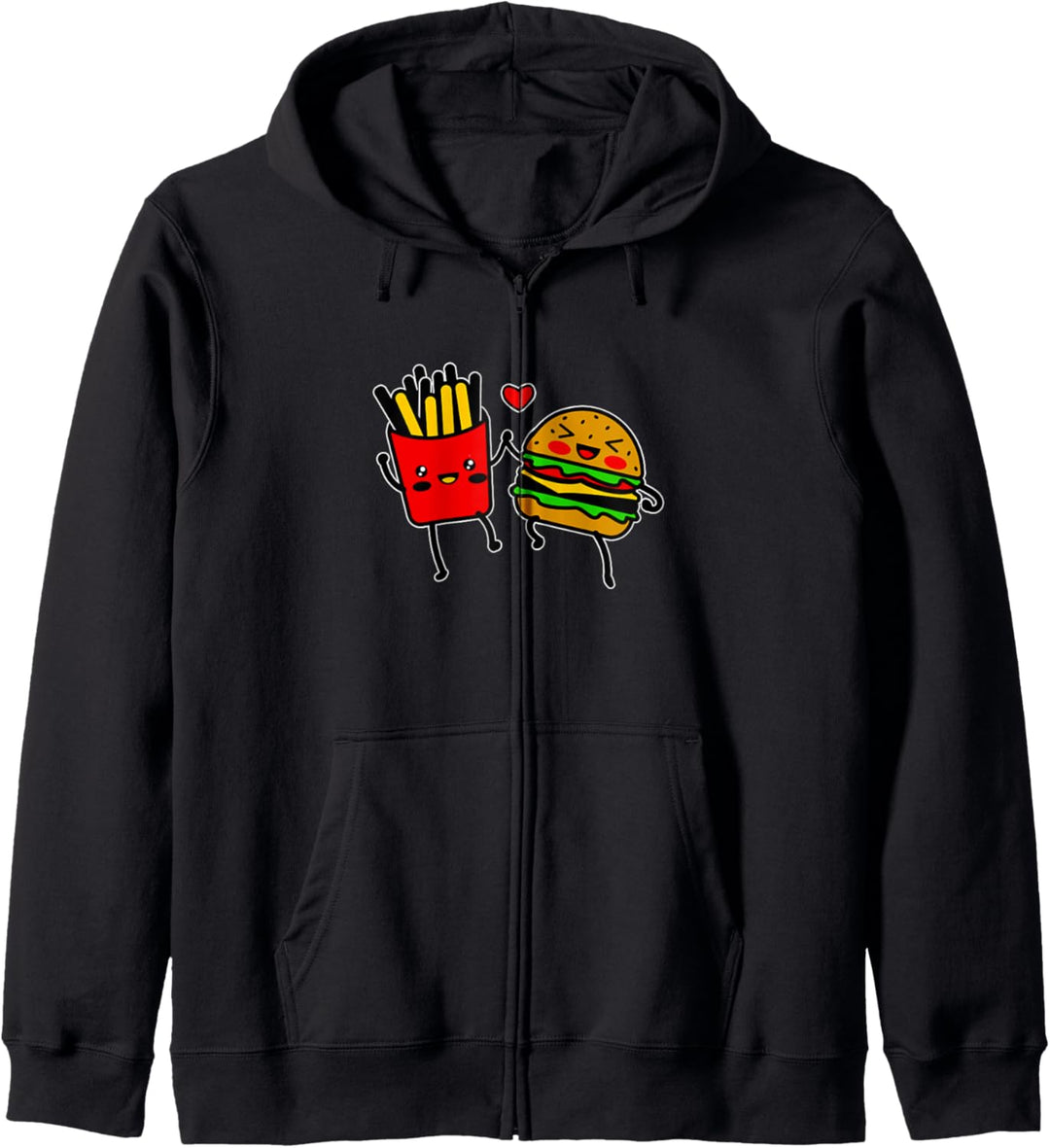 Team Pommes - Pommes mit Burger Kapuzenjacke