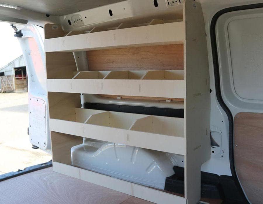 Vanify - Kompatibel mit Volkswagen Caddy L2 (Maxi) 2003-20 Fahrzeugeinrichtung Fahrzeugregale, Fahre