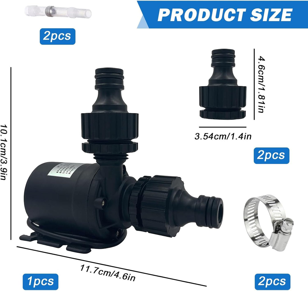 12v Bürstenlose Tauchwasserpumpe, Keramik Pumpenkern, 800L/H 5M | Mini Tauchwasserpumpe, DC 12V Bürs