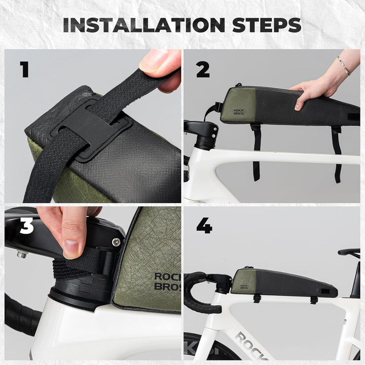ROCKBROS Fahrrad Rahmentasche Ultraleichte Fahrradtasche, Lenkertasche aus Umweltfreundliches Materi