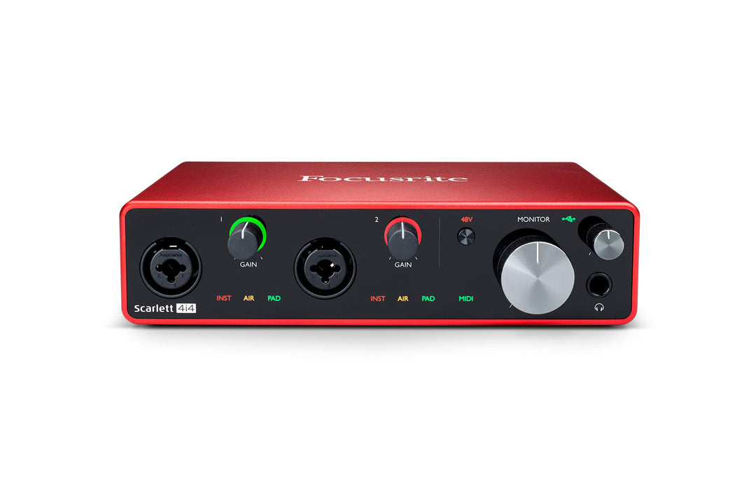 Focusrite Scarlett 4i4 3. Gen USB-Audio-Interface für Aufnahmen, Kompositionen und Streaming — High-