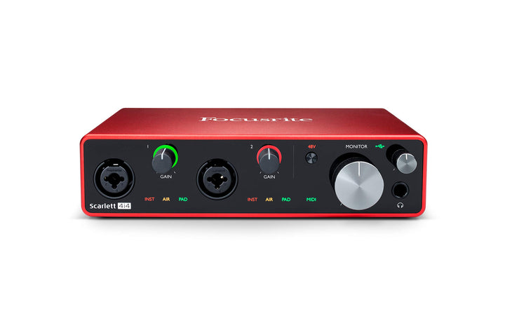 Focusrite Scarlett 4i4 3. Gen USB-Audio-Interface für Aufnahmen, Kompositionen und Streaming — High-