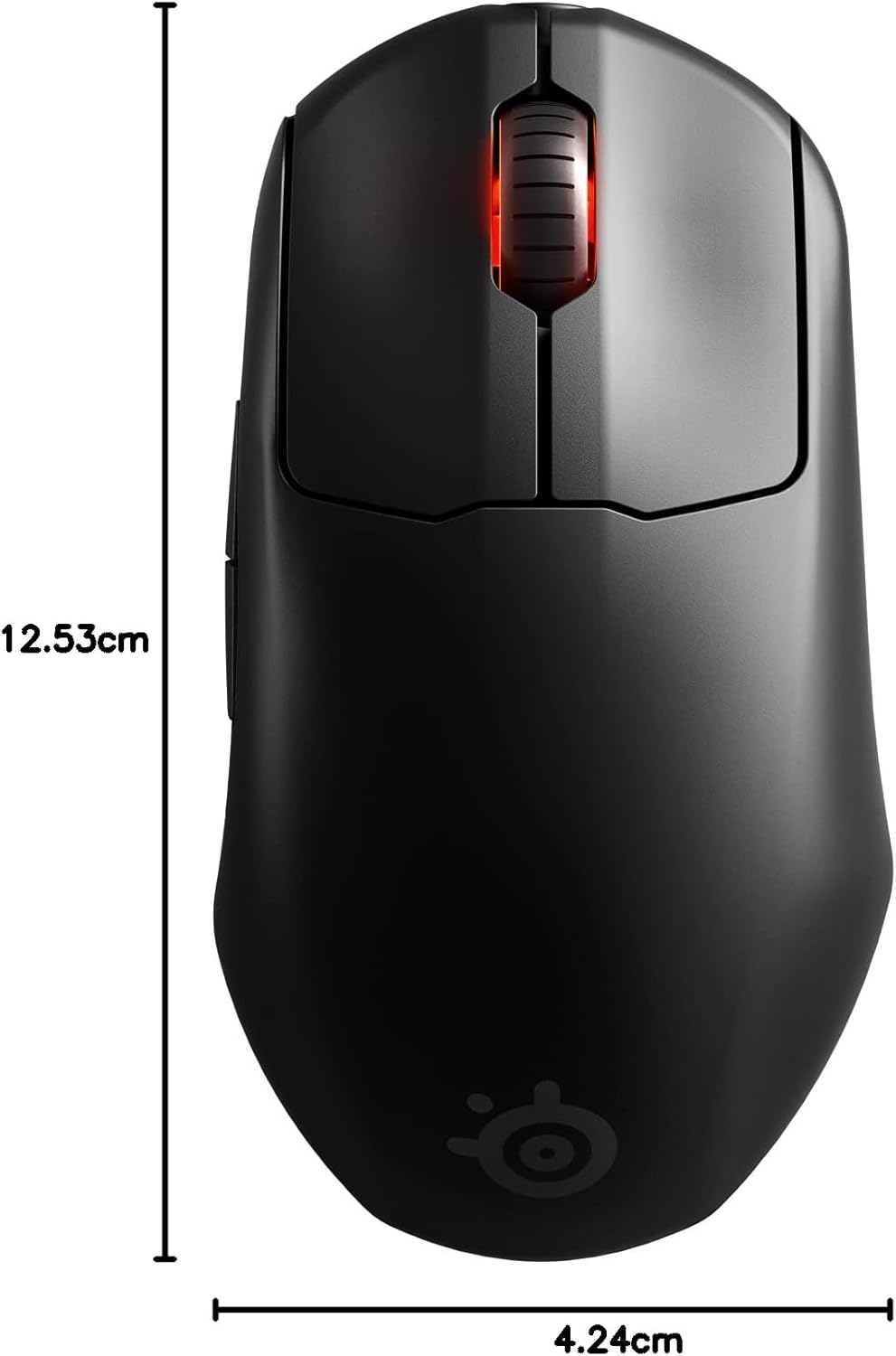 SteelSeries Prime Wireless - Esports Leistung Kabellose Gaming-Maus - 100 Stunden Akkulaufzeit - Tru