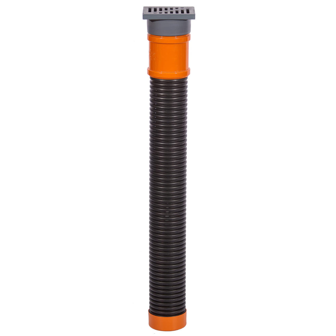 Sickerschacht Regenwasser 110 mm x Länge 1m - Drainagerohr Hofablauf Bodenablauf 15 x 11 cm - Entwäs