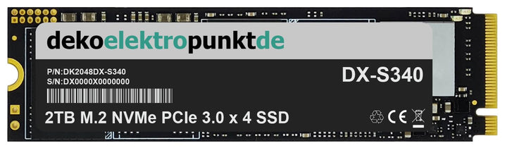 2TB M.2 NVMe Gen3 SSD Festplatte passend für ASUS ROG Strix Z690-E Gaming WiFi Mainboard, Alternativ