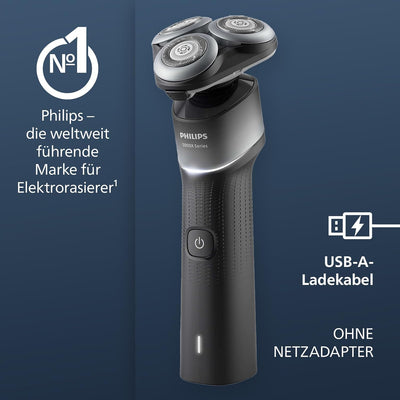 Philips Shaver Series 5000X - Elektrorasierer für Nass- und Trockenrasur, Skin Protect Technologie,