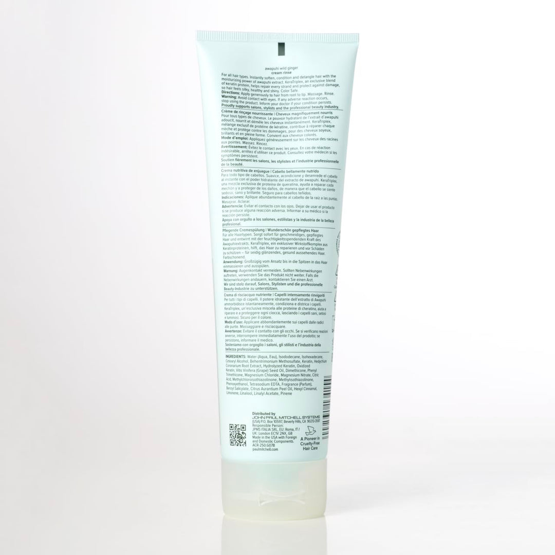 Paul Mitchell Awapuhi Wild Ginger Keratin Cream Rinse - Haar-Conditioner für trockenes, strapazierte